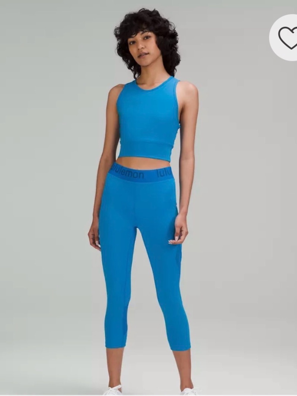 lululemon athletica Vibrant Blue Cropped Leggings
